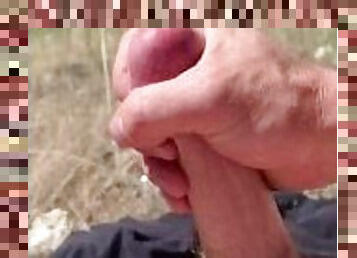 masturbation, en-plein-air, amateur, ejaculation-sur-le-corps, ejaculation, solo