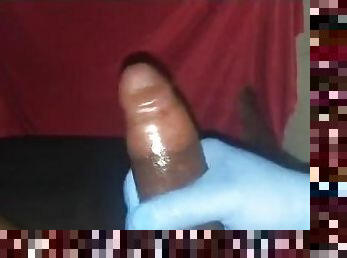 HUGE BIG BLACK DICK JERKING OFF TALKING DIRTY!