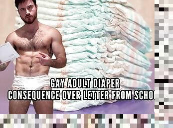 Gay adult diaper consequences over letter from school