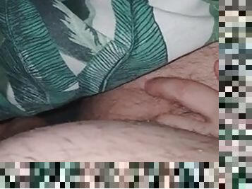 Step mom hand on step son leg almost touched his dick