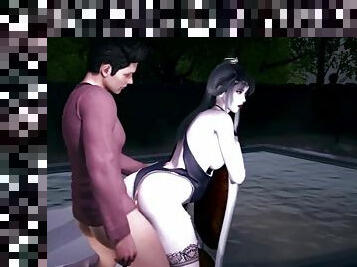 Get fuck with hot chick at outdoor party - hentai 3d uncensored v424