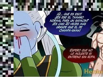 Vados le Enseña Un Nuevo ''Entrenamiento'' a Goku y Acaba Con Su Mojado Coño Taladrado