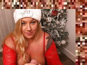 Naughty Mrs Claus gets a Huge Load for Christmas!