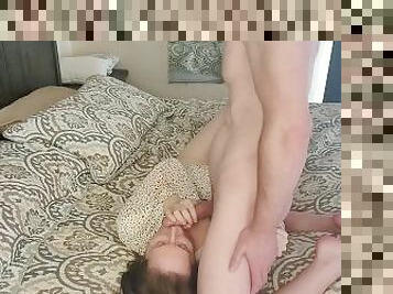 She tried to suck the life out of my dick this time while I fingered her holes.