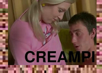 The First Thing In The Morning That The Blonde Wants Is A Thick Anal Creampie