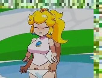 princess is unfaithful to Mario and they FUCK her very rich uncensored hentai