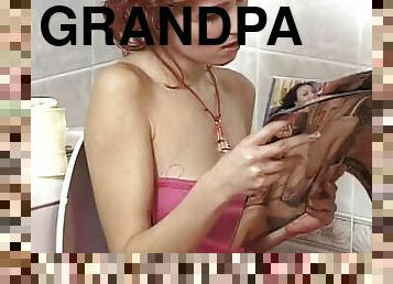 papa, grand-mère, mamelons, orgasme, amateur, granny, milf, hardcore, vintage, sale