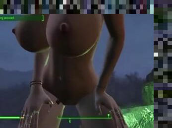 Demon Seduces Blonde Bombshell  Fallout 4 Sex Mod Animation