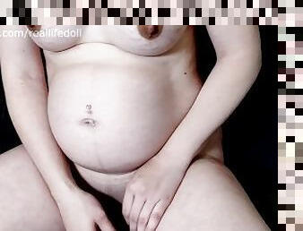 Pregnant girl rides bbc to orgasm