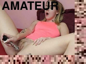 mastrubacija, amaterski, najstnice, igrača, doma-narejeno, potrebna, blond, fukanje, dildo, vagina