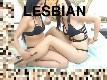 amatérske, lesbické, latinské, pár, nadržané, webkamera