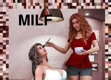 MILFs from Sunville by L7team - Threesome in mall beauty salon 33