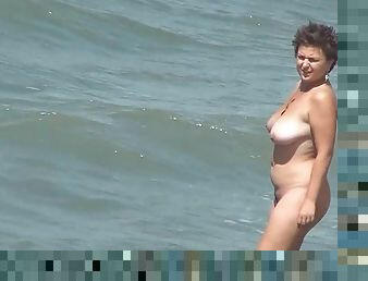 nudist, zunaj, javno, camera, plaža, potovanje, mlade18, blond, naravno, skrite