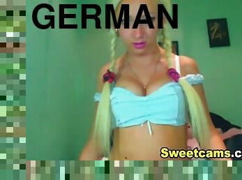 Blonde German Babe Webcam Dildo Fuck HD