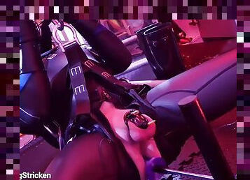 Suspended Gimp Machine Fucked and Stimulated to Orgasm Hands-Free