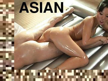 Asian beauty Asa Akira fucks in the shower