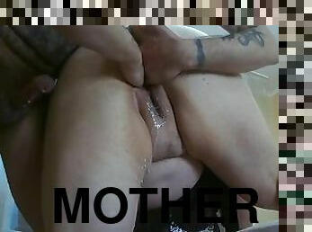 I fill my mother-in-law's big pussy with cum twice