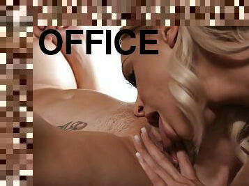 Pussy licking In The Professor's Office 2 - lesbian Emma hix