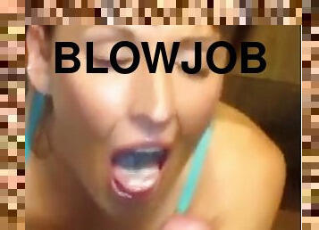 Blowjob and swallow
