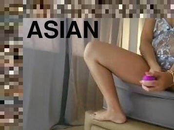 aasialainen, masturbaatio, orgasmi, amatööri, anaali, pilluuntulo, dildo, fetissi, soolo, pikkuinen-tiny