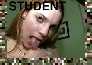 student with huge tits - Masturbation