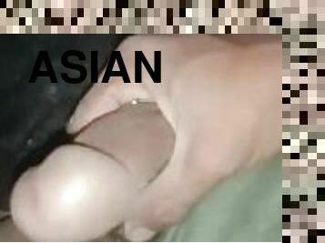 asiatisk, fisting, masturbation, amatör, cumshot, avrunkning, piercad, ensam