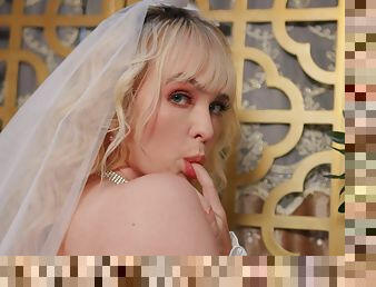 Sexy bride amazing erotic solo video