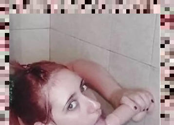 mandi, payudara-besar, mastubasi, amatir, gambarvideo-porno-secara-eksplisit-dan-intens, latina, berambut-merah, sentakkan, sudut-pandang, alat-mainan-seks