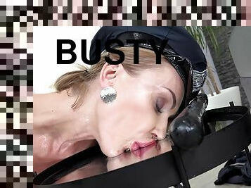 Busty Bad Cop with Ellen Milion by Wet And Pissy - PissVids