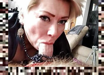 I am having fun with the best of my whores (she is my wife)). Games with nipples and deep throat..