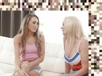 Lesbian teen and her busty stepmom crave the same thing