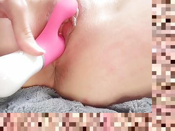 Closeup Orgasm Of Tight Wet Pink Pussy
