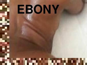 Ebony babe backshots big white dick