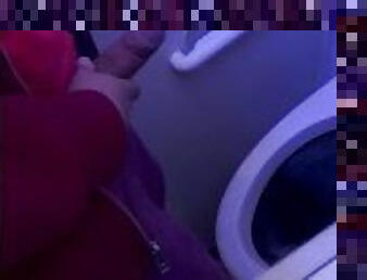 Real Flight Toilet Jerk Off