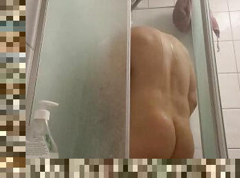 bañando, amateur, gay, paja, europeo, euro, ducha, a-solas, musculada