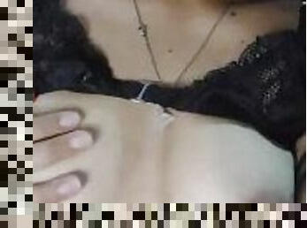 Girl with dark nipples