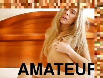 amatör, blond, ensam