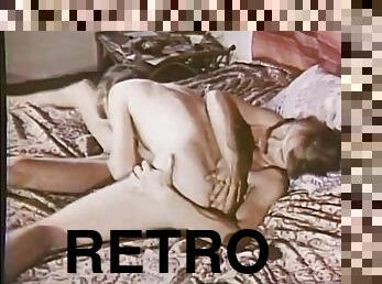 Retro 80s porn with amazing deepthroat action in bed