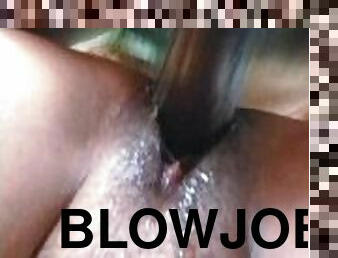 Bolwjob with Gf Doggystyle close up