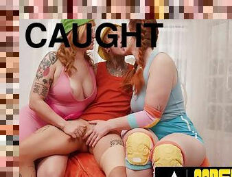 Siri Dahl Caught Eating Ftm Trans Austin Spears Pussy By Emma Magnolia! Rough Threesome