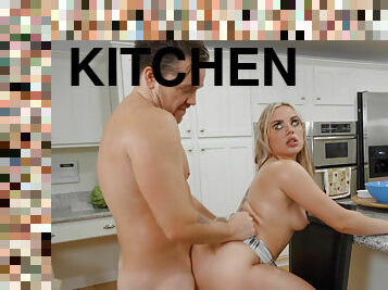 Standing sex in the kitchen with beauty Anna Claire Clouds