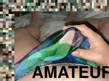 masturbation, pissande, amatör, gigantisk-kuk, pov, trosor, fetisch, ensam, kuk