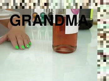lihava, isoäiti, amatööri, suihinotto, isoäiti-granny, isot-upeat-naiset, lähikuva