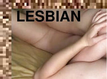orgasm, amatör, lesbisk, hemmagjord, par, petit, små-bröst