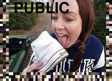 Public Fuck Me and Lick Cum off My Converse