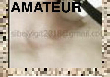 amatør, cumshot, leke, hjemmelaget, bdsm, par, slave, cum, sperm, petite