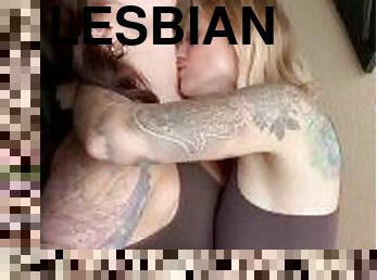 Passionate and rough make out between lesbian couple. See more on our OF!