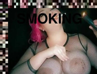 velike-sise, lutke, bbw, riblja-mreža, fetiš, sami, pušenje-smoking