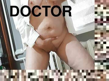 Candy S - Doctor Girl Masturbates Pussy While There Are No Patients - Lesbian
