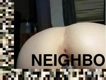 Freaky Neighbor Rides Black Dick